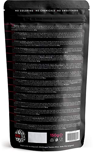 WOW TEA - Té adelgazante - Estimular el metabolismo y los antojos de comida | Infusión Quema Grasa | 150g, Made in EU
