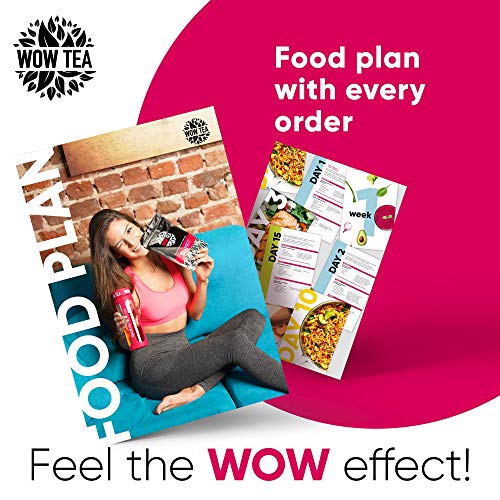 WOW TEA - Té adelgazante - Estimular el metabolismo y los antojos de comida | Infusión Quema Grasa | 150g, Made in EU