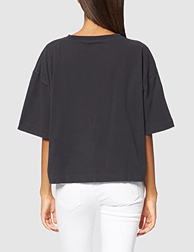 Wrangler Boxy tee Camiseta, Worn Black, L para Mujer