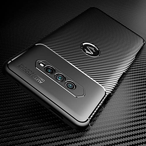 Wuzixi Funda para Xiaomi Black Shark 4. Diseño de Funda de Silicona Suave y Delgada, Resistente a los Golpes y Duradera, Caso para Xiaomi Black Shark 4.Negro