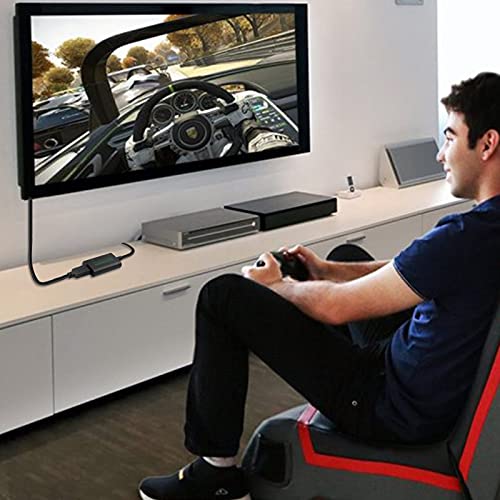 Xbox a HDMI Convertidor de Xbox a HDMI Entrada 480p 720p 1080i Adaptador Xbox a HDMI con Carcasa de Aluminio Enchufar y Usar con Cable HDMI para Xbox Original HDTV Monitor Proyector