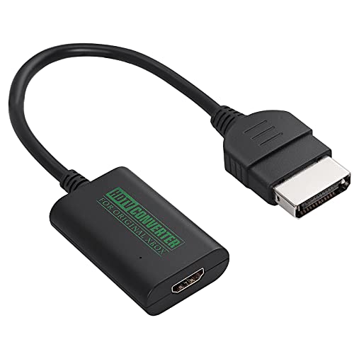 Xbox a HDMI Convertidor de Xbox a HDMI Entrada 480p 720p 1080i Adaptador Xbox a HDMI con Carcasa de Aluminio Enchufar y Usar con Cable HDMI para Xbox Original HDTV Monitor Proyector