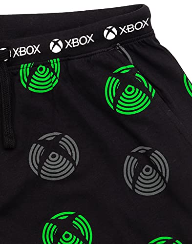 XBOX Lounge Pantalones Mens Black Game Console Pijamas Pajares Panteros