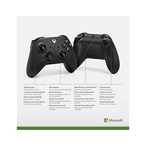 Xbox Mando - QAT-00002, Carbon Black, Negro