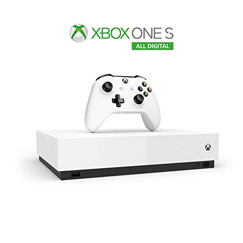 Xbox One S 1 TB - All Digital Edition Console +1 Mese Xbox Live Gold + 3 Digital Games inclusi (Forza Horizon 3, Minecraft, Sea of Thieves) [Importación italiana]
