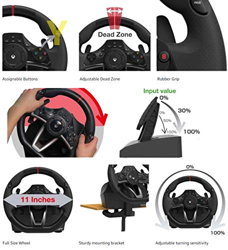 XBOX ONE Volante y Pedales Licencia Original XBOX "Racing Overdrive" + Formula 1 2019 - F1 2019
