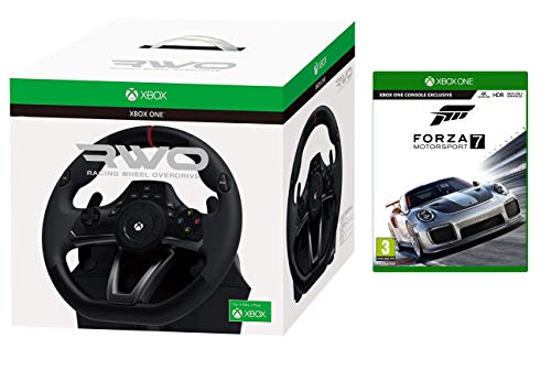 XBOX ONE Volante y Pedales Licencia Original XBOX "Racing Overdrive" + Forza 7 Motorsport