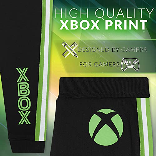 XBOX Pantalon Chandal Niño 100% Algodón, Ropa Niño y Adolescentes 7-15 Años, Regalos para Niños (Negro, 13-14 Años)