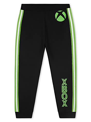 XBOX Pantalon Chandal Niño 100% Algodón, Ropa Niño y Adolescentes 7-15 Años, Regalos para Niños (Negro, 13-14 Años)