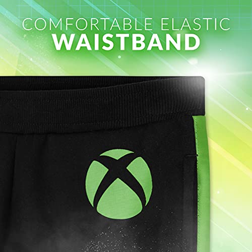 XBOX Pantalon Chandal Niño 100% Algodón, Ropa Niño y Adolescentes 7-15 Años, Regalos para Niños (Negro, 13-14 Años)