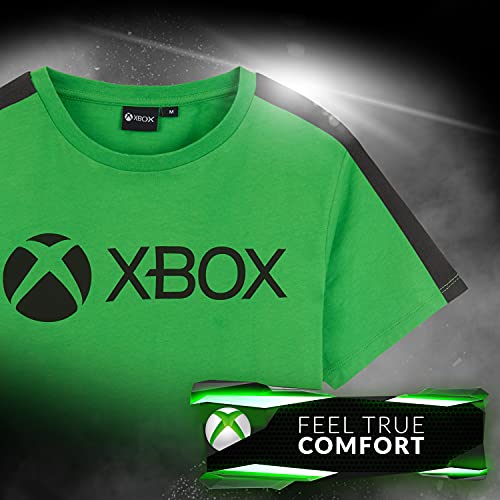 Xbox Pijama Hombre, Conjunto De Algodon, Regalos Hombre, Tallas Grandes Disponible En S, M, L, XL, XXL, XXXL (Verde, 3XL)