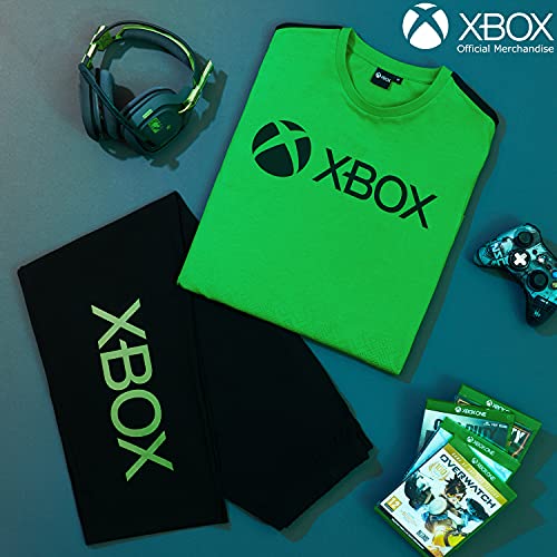 Xbox Pijama Hombre, Conjunto De Algodon, Regalos Hombre, Tallas Grandes Disponible En S, M, L, XL, XXL, XXXL (Verde, 3XL)