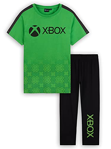 Xbox Pijama Hombre, Conjunto De Algodon, Regalos Hombre, Tallas Grandes Disponible En S, M, L, XL, XXL, XXXL (Verde, 3XL)