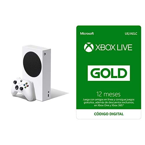 Xbox Series S + Xbox Live Gold - 12 Meses (Xbox Live - Código de descarga)