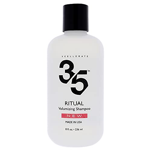 Xcellerate35 Ritual - voluminizador Champú - promueve más cabello más grueso más largo más completo y más rápido crecimiento - anti-caída para Hombres y Mujeres - 8 fl oz
