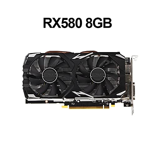 XCJ Tarjeta gráfica PerformanceFit for Tarjeta de Video SZMZ Radeon RX 580 8GB GDDR5 256Bit Rx580 Tarjeta gráfica 8GB para minería Non GTX 960 1050 1060 GPU