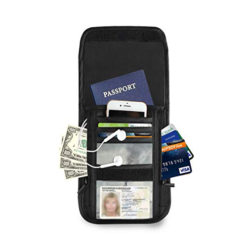 XiangHeFu Purse Cute Wallet Card Holder Art Steam Train Coin Case Phone Bag Large Capacity