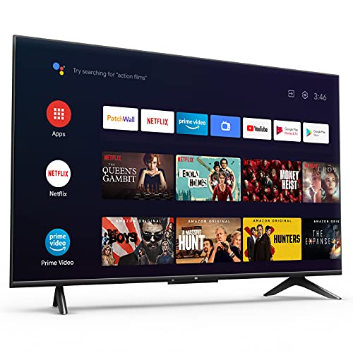 Xiaomi Smart TV P1 43 Pulgadas (Frameless, UHD, Sintonizador Triple, Android 10.0, Prime Video, Netflix, Google Assistant, Compatible con Alexa, Bluetooth, 3 HDMI, 2 USB) [Model 2021]
