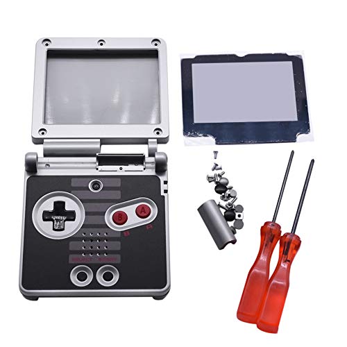 Xingsiyue Reemplazo Lleno Housing Cáscara Cubrir Caso Piezas de Reparación Set w/Lente&Destornillador para Nintendo Gameboy Advance SP GBA SP Consola