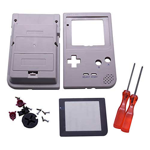 Xingsiyue Reemplazo Lleno Housing Cáscara Cubrir Caso Piezas de Reparación Set w/Lente&Destornillador para Nintendo Gameboy Pocket GBP Consola