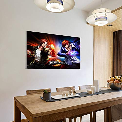 XIXILI 97 carteles de dibujos animados The King of Fighters The Game Anime Póster decorativo de pared, lienzo para sala de estar o dormitorio, 20 x 30 cm
