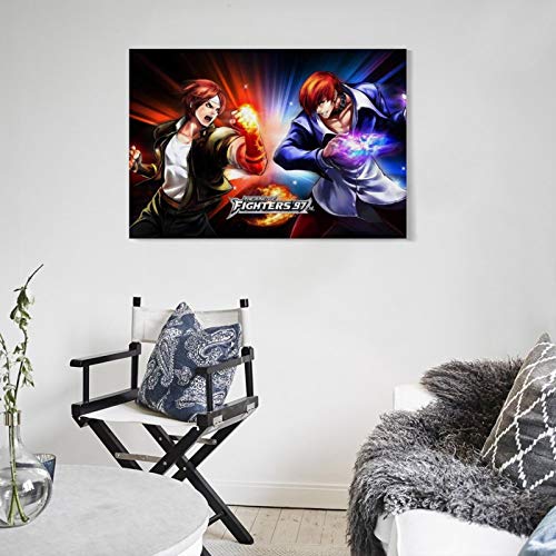 XIXILI 97 carteles de dibujos animados The King of Fighters The Game Anime Póster decorativo de pared, lienzo para sala de estar o dormitorio, 20 x 30 cm