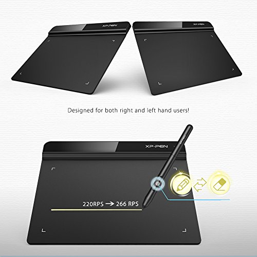 XP-PEN G640 Tableta Gráfica de Dibujo 6 x 4 Pulgadas para Juego OSU, Tableta Digital con Lápiz sin Batería Compatible con Windows 10/8/7, Mac 10.10 y Superior