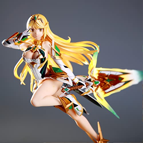 XPHHPX 24cm Anime Homura Hikari Xenoblade 2 Chronicles Game Fate Over Pyra Fighting 1 7 Escala Anime Figuras de acción Juguete niños Colección Adornos Modelo de Juguete