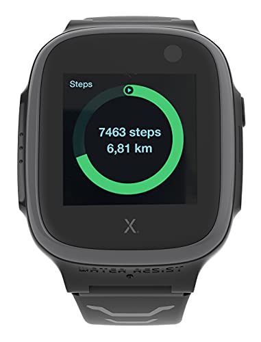 XPLORA X5 Play - Teléfono Reloj 4G para niños (SIM no incluida) - Llamadas, Mensajes, Modo Colegio, SOS, GPS, Cámara y Podómetro - Incluye 2 años de garantía (Negro)