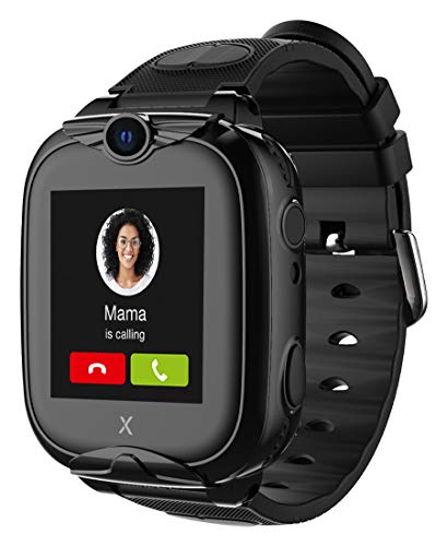 XPLORA XGO 2 - Teléfono Reloj 4G para niños (SIM no incluida) - Llamadas, Mensajes, Modo Colegio, SOS, GPS, Cámara, Linterna y Podómetro - Incluye 2 años de garantía (Negro)