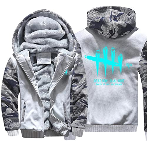 XPRINT Sudaderas con capucha para hombre Chaquetas para DEAD BY DAY-LIGH Sudadera con estampado de cárdigan Ropa deportiva - Casual Invierno con capucha Cálido suéter de manga(Color:A,Size:XXL)