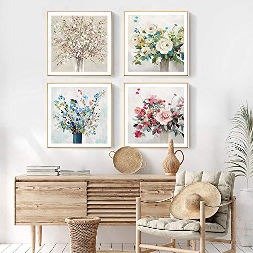 XuFan Cuadros modulares Arte de la Pared de la Sala de Estar Decorativo 4 Piezas Tema de Halloween Evie Pintura HD Impreso Juego de impresión Paladins Poster 30x60x2 30x80cmx2 Sin Marco