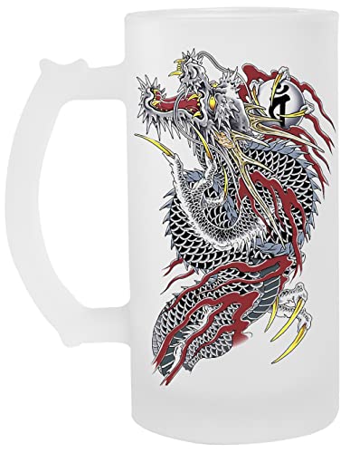 Yakuza Transparente Cerveza Taza Transparent Beer Mug Cup