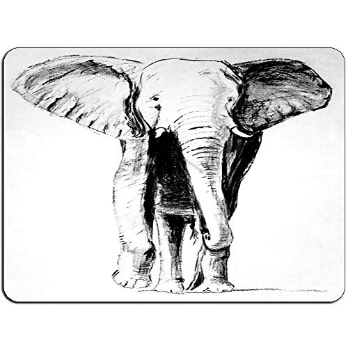 Yanteng Dibujo del Elefante Mousepad - No Antideslizante Alfombrilla de ratón