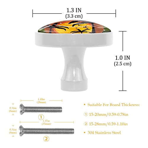 YATELI Perillas de extracción de para gabinetes,armarios,Puertas y cajones de Muebles: se Venden como un Paquete de 4 perillas,Playa Sunset Playa Tropical Palmer