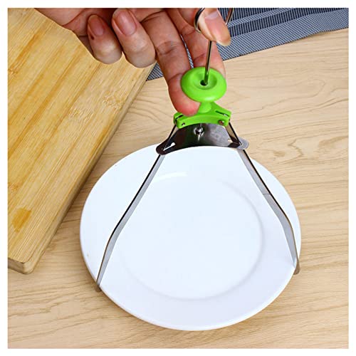 Yeky Bowl Clip, Dish Clip, Triangle Stainless Steel Anti-Scald Gripper, Multi-Purpose Cooking Tool Clamp for Household Kitchen (Round)