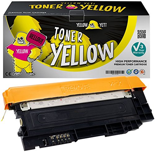 Yellow Yeti CLT-Y406S Amarillo 1000 páginas Tóner Compatible para Samsung Xpress SL C410W C460FW C460W C467W CLP-360 CLP-365 CLP-365W CLX-3300 CLX-3305 CLX-3305FN CLX-3305W [3 años de garantía]
