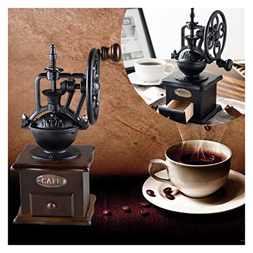 YFJLOVE Juego de café Molinillo de café Manual 1 PC Molinillo de café Retro Manual de café Molino de café Manual Máquina de café Decoración de la Cocina Ajuste for la Tienda del hogar