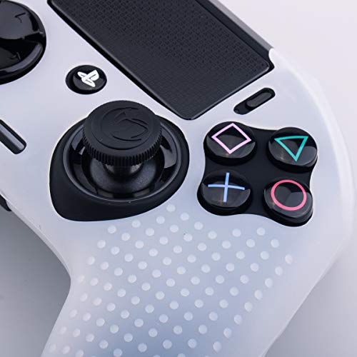 YoRHa Tachonado Puntos Silicona Caucho Gel Personalizando Cubrir Fundas Cover para NACON Revolution PRO PS4 Mando[Origin & V2] x 1 (Claro)