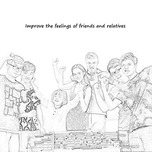 YQTXDS Fútbol de Mesa Hine - Arcade de fútbol de tamaño de competición de Mesa de Juego de fútbol para Sala de Juegos Interior SPOR (artefacto al Aire Libre)