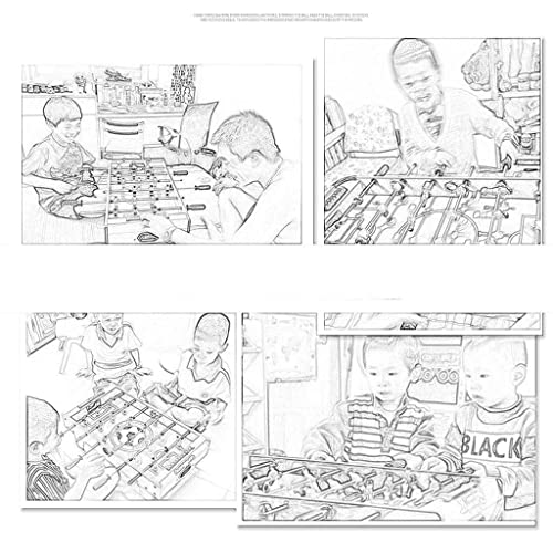 YQTXDS Fútbol de Mesa Hine - Arcade de fútbol de tamaño de competición de Mesa de Juego de fútbol para Sala de Juegos Interior SPOR (artefacto al Aire Libre)