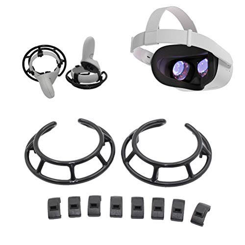 Yuanqu 1 par de Cubierta Protectora de Marco de Controlador antichoque Compatible con Oculus Quest 2 Oculus Quest Rift S VR