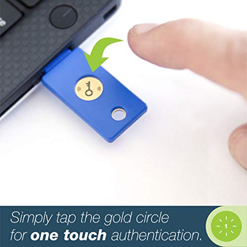 Yubico Security Key NFC - U2F and FIDO2, USB-A, NFC, Two-Factor Authentication