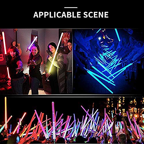 YUNZHONG 2pc Toy Lightsaber Light Sword Foldable Sword Double Sided Saber Multi Color Lightsaber with Sound Effects Toy Light Sabers For Boy Girls Childrens