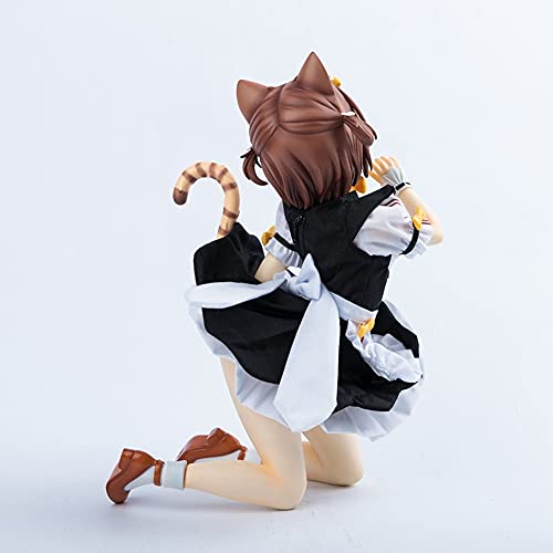 Yuxunqin Anime Hermosa niña Criada Rojo Frijol nekopara Coco versión Escultura decoración Estatua muñeca Modelo muñeca Altura 24 cm (Color : Special Edition)