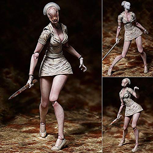 YXCC Figura de acción de Enfermera sin Rostro Estatua de Personaje de Anime de Silent Hill Modelo de Adorno móvil de Enfermera Jefe burbujeante