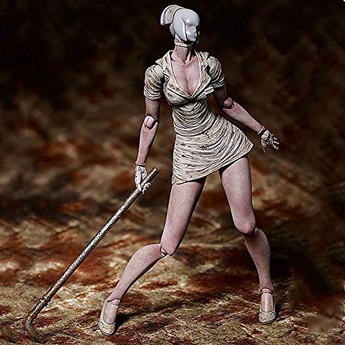 YXCC Figura de acción de Enfermera sin Rostro Estatua de Personaje de Anime de Silent Hill Modelo de Adorno móvil de Enfermera Jefe burbujeante