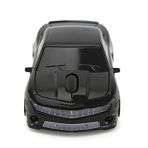 ZAKRLYB Ratón óptico USB inalámbrico de 2,4 GHz ratón for Juegos 3D 1000 dpi Forma Coche del ratón Carreras de Autos Deportivos for el Ordenador portátil PC portátil (batería no incluida)