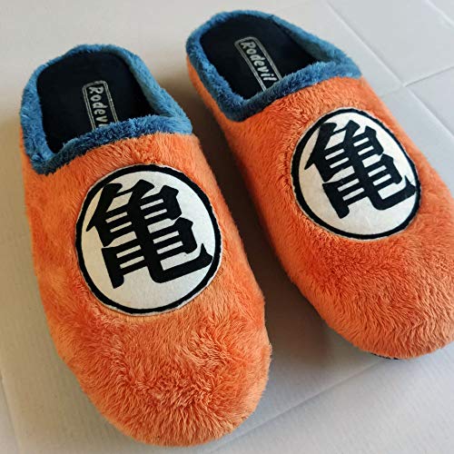 Zapatillas Kanji Kame inspiradas en Dragon Ball cómodas casa Goku (Numeric_44)