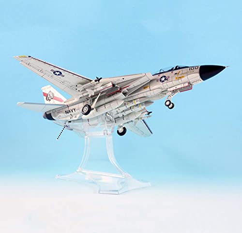 ZCYXQR Modelo de Combate Militar 1/72 Escala F-14A Tomcat Fighter USN VF-41 Black Ace Modelo de aleación Regalos para Adultos 10,4 Pulgadas X 11,8 Pulgadas